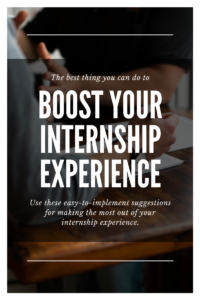 Boost your internship brown