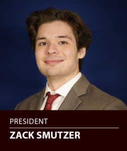 Zack Smutzer is President of the Financial Planning Student Association for 2023.