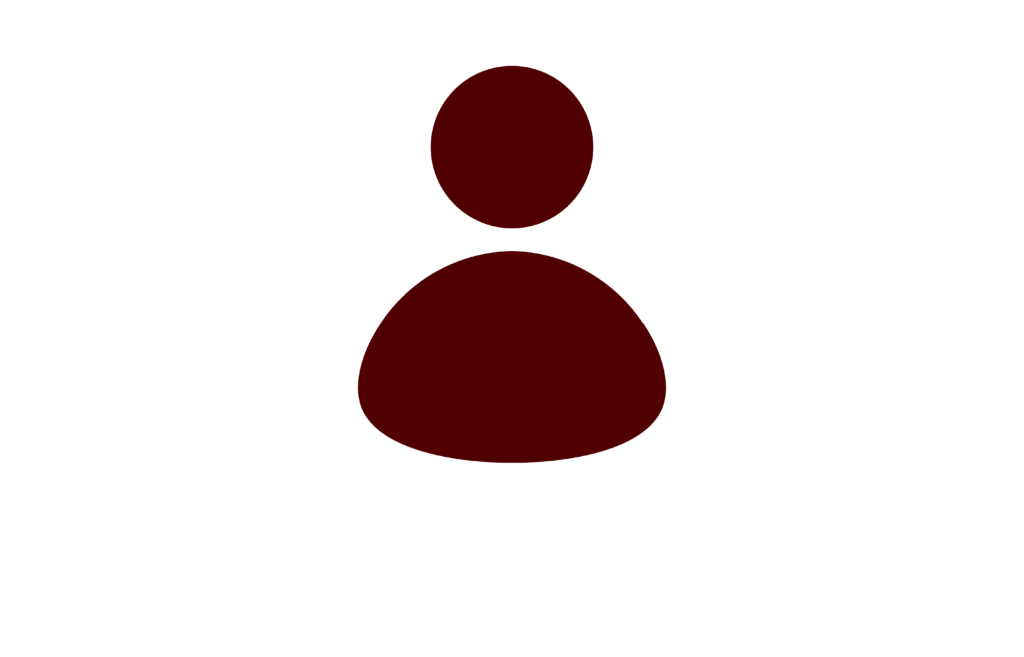 maroon clip art of a silhouette